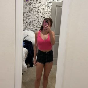 adorable hot pink lulus top!!